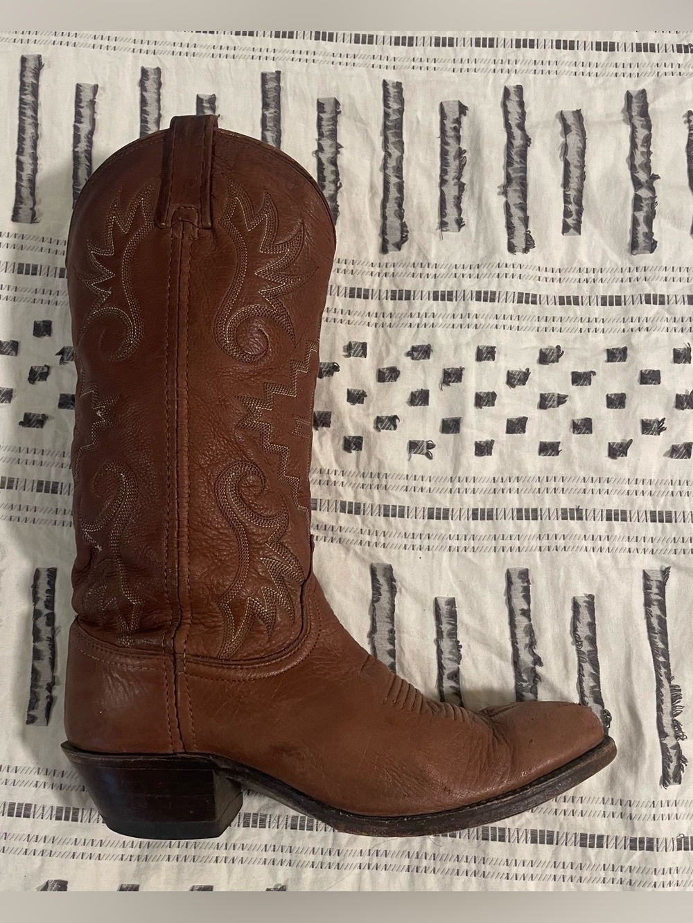 Dan Post Brown Leather Cowboy Boots